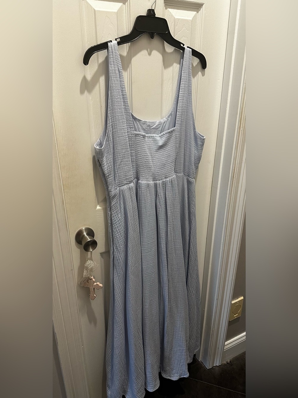DKNY Light Blue Gauze Sundress
